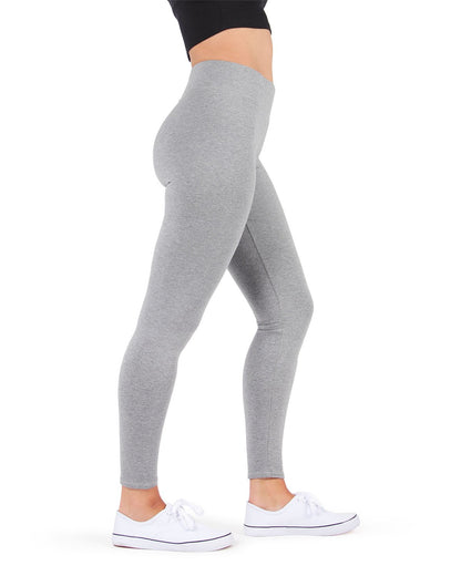 Women's Cotton Blend Basic Yoga Pants : Color: Medium Gray Heather
