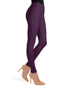 Lisse Chino Cotton Blend Leggings : Color: Blackberry Wine