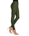 Lisse Chino Cotton Blend Leggings : Color: Ivy Green