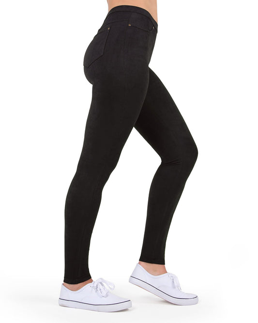 Soft & Smooth Microsuede Leggings : Color: Black