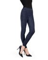 Wide-Rib Stretch Corduroy Leggings : Color: Navy