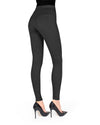 Pants-Style Cotton Blend Leggings : Color: Black