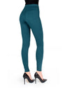 Pants-Style Cotton Blend Leggings : Color: Reflecting Pond