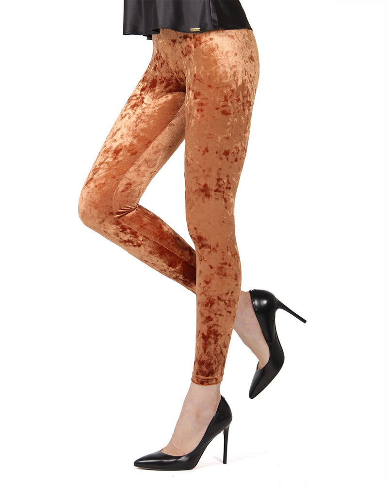 ICONOFLASH Women's Crushed Velvet Leggings (Navy, Small) at  Women's  Clothing store