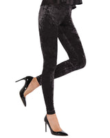 Conceited Premium Velvet Leggings for Women - Ultra-Soft Warm Velour Pants  - Olive Green - Medium