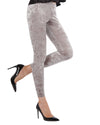 Crushed Velvet Stretch Leggings : Color: Gray