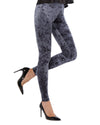 Crushed Velvet Stretch Leggings : Color: Navy