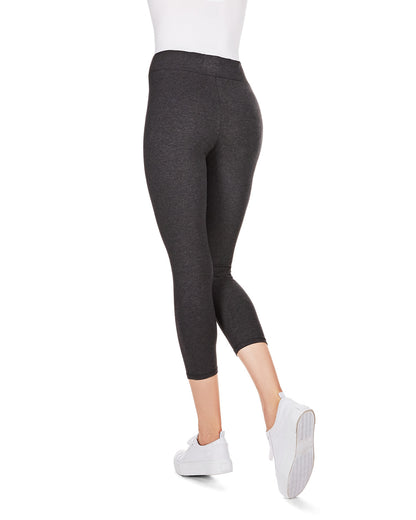 Women's Comfort Cotton Capri Lightweight Leggings : Color: Black