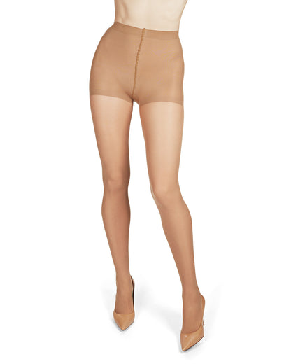 Light Support Opaque 30 Denier Pantyhose : Color: Honey
