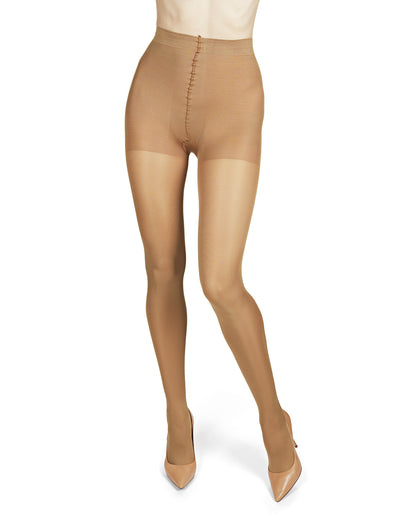 Support Mate 70 Denier Control Top Pantyhose : Color: Dark Tan