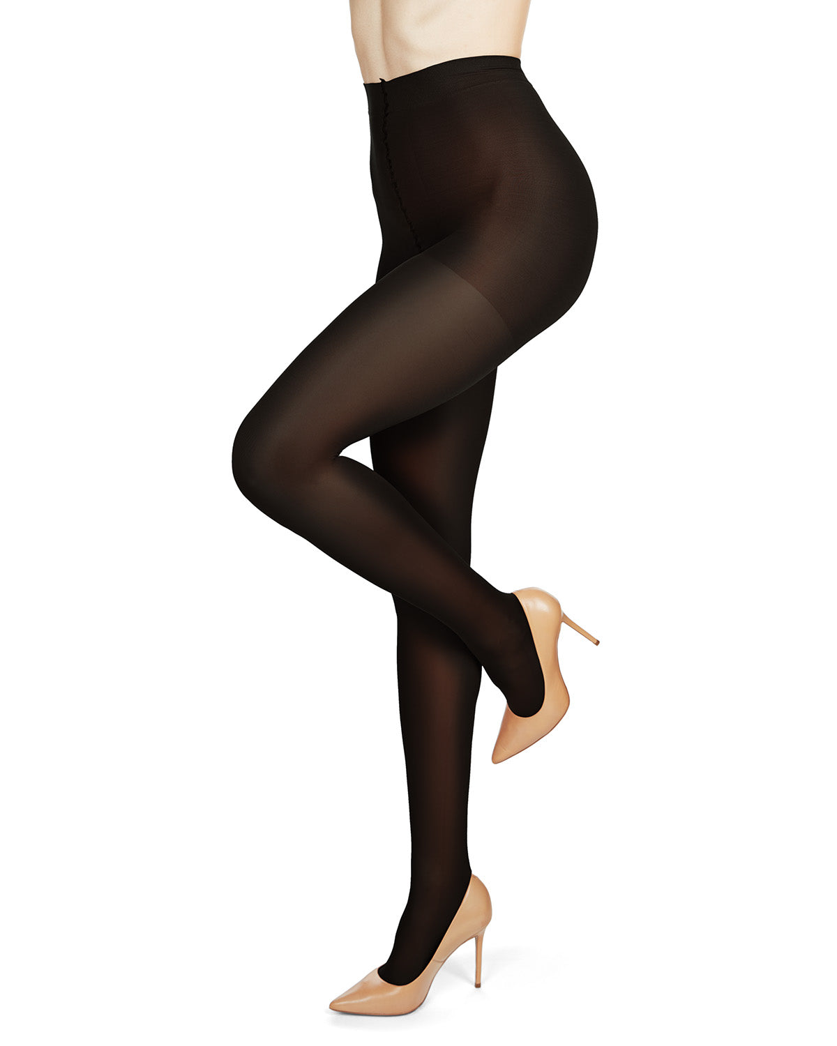 Support Mate 70 Denier Control Top Pantyhose : Color: Black