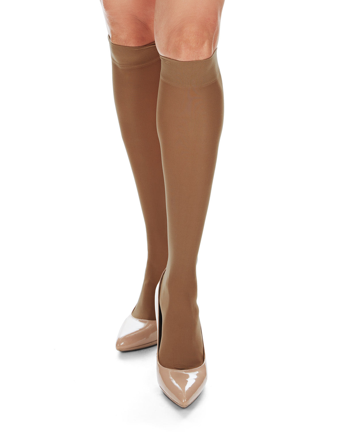 Women's Support Mate 60 Denier Knee Highs : Color: Bronzo