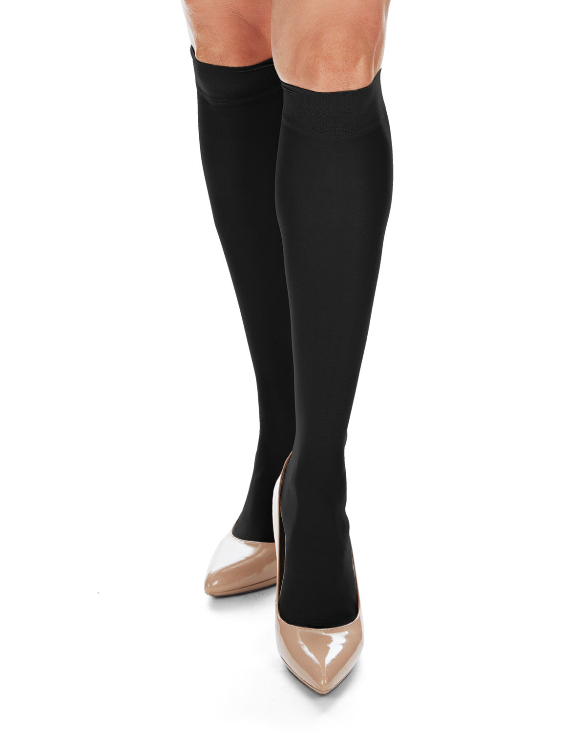 Women's Support Mate 60 Denier Knee Highs : Color: Black