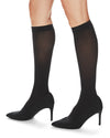 Women's Microfiber Opaque 60 Denier Knee Highs : Color: Black
