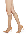 Women's Microfiber Opaque 60 Denier Knee Highs : Color: Naturel