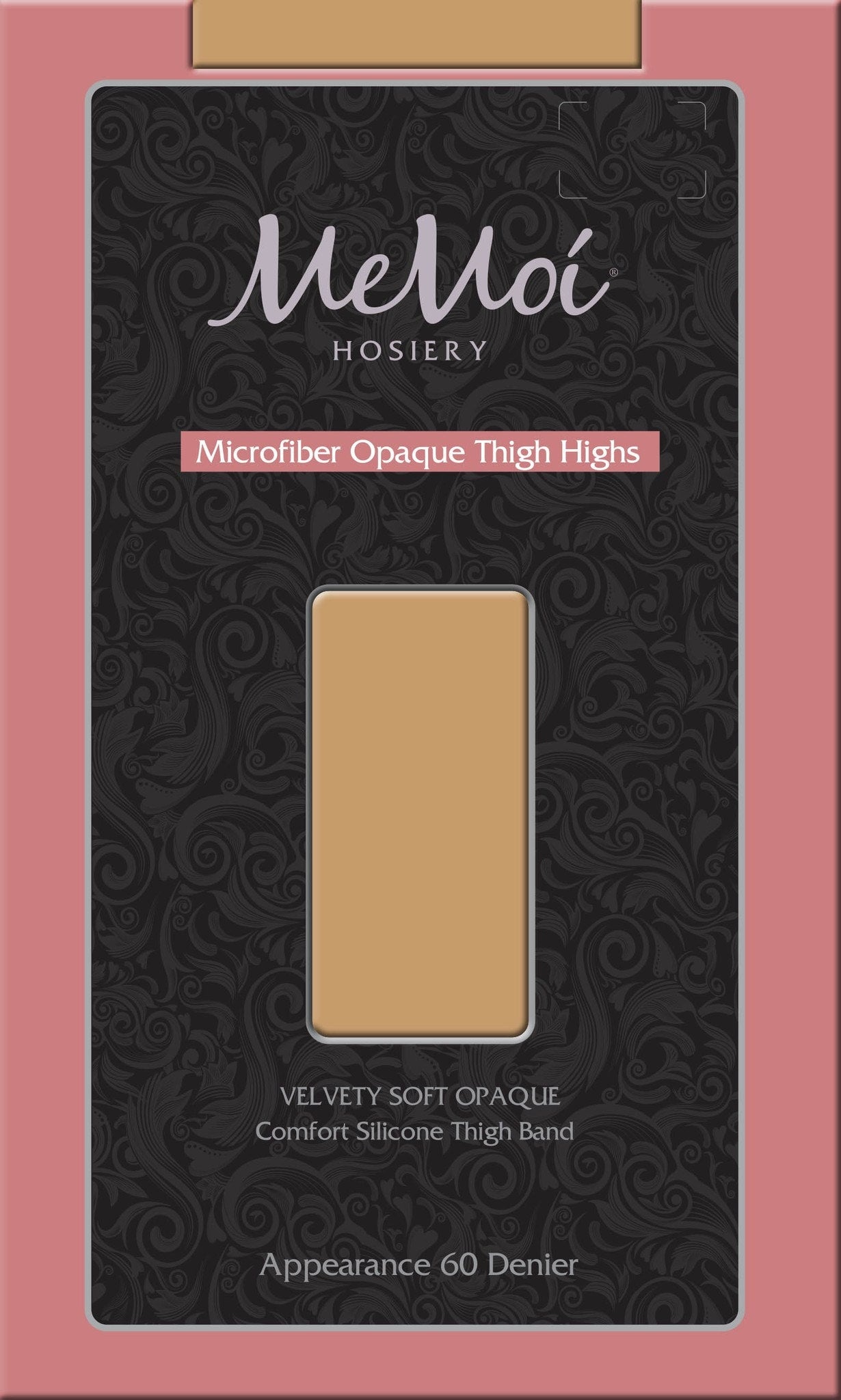 Microfiber Opaque Thigh High Stockings : Color: P