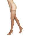 Women's Microfiber Perfectly Opaque Thigh Highs : Color: Natural