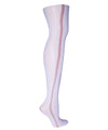 Women's Runway Stripe Netted Nylon Tights : Color: Star White