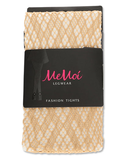 Women's Checkered Diamonds Nylon Net Tights : Color: Black