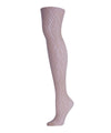 Women's Checkered Diamonds Nylon Net Tights : Color: Nude