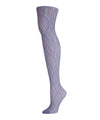 Women's Checkered Diamonds Nylon Net Tights : Color: Summer Clouds