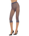 Moonlight Blue Linear Footless Net Tights : Color: Moonlight Blue