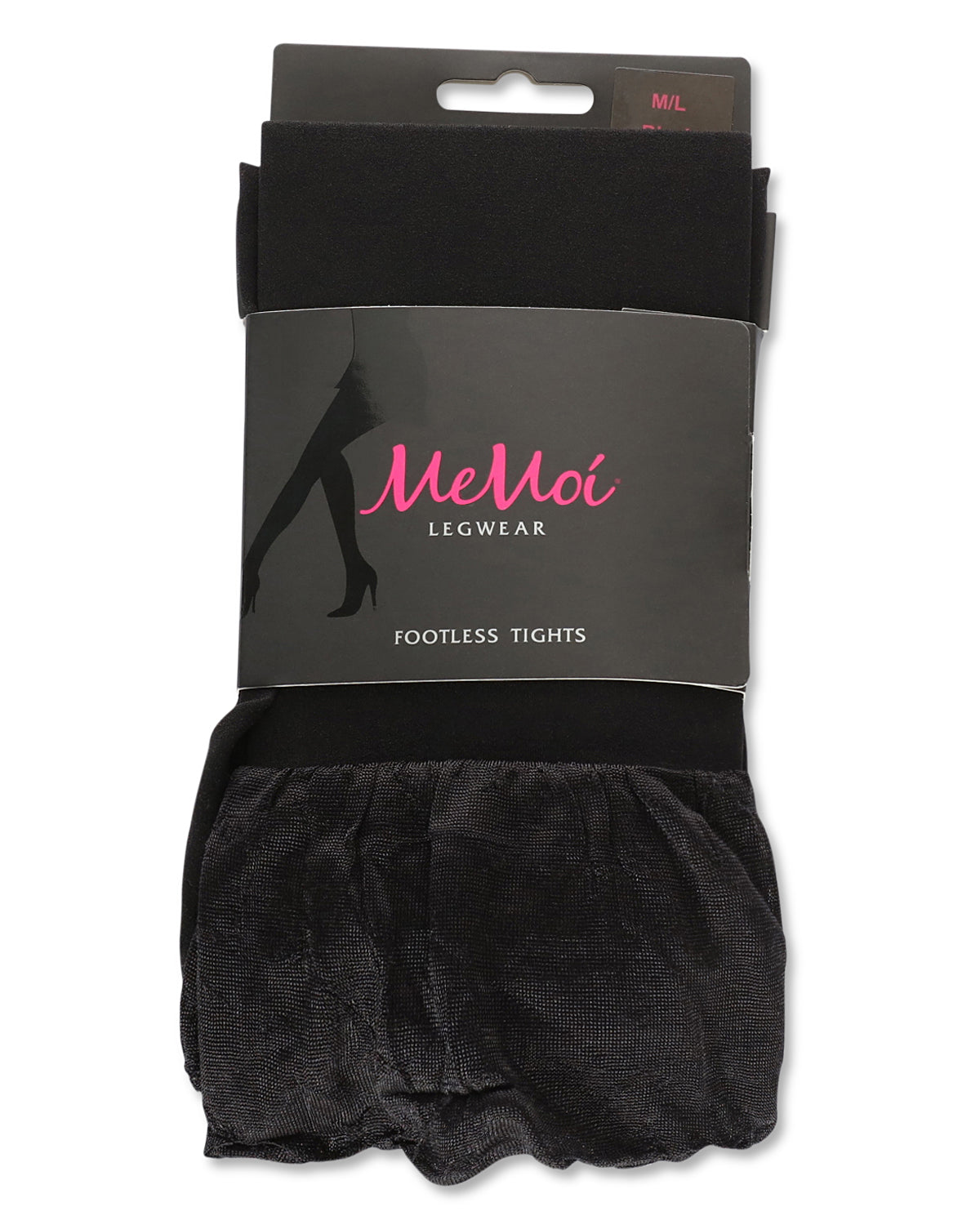 Women's Bell'leg Footless Nylon Tights : Color: Black