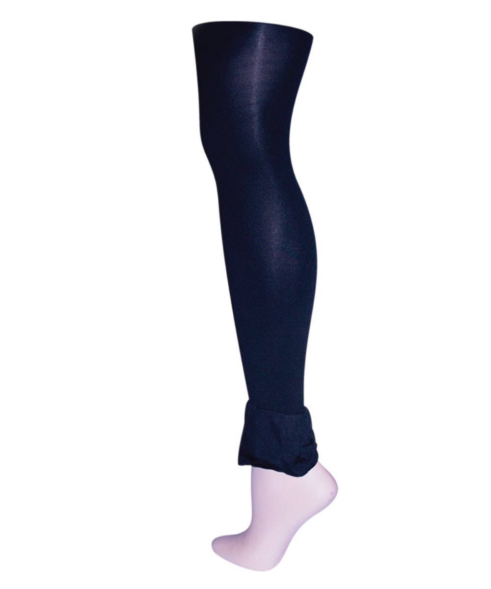 Women's Bell'leg Footless Nylon Tights : Color: Black