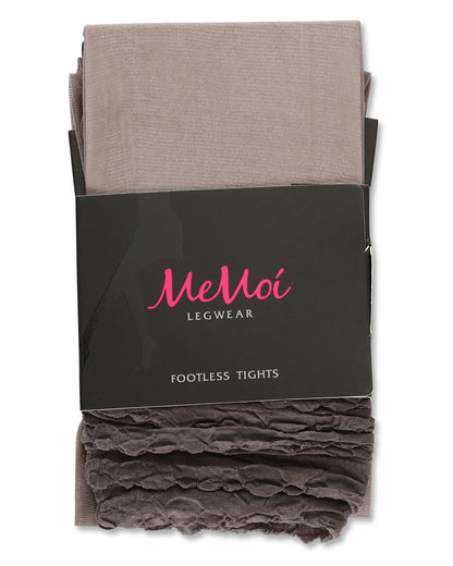 Layered Ruffles Sheer Footless Tights : Color: Black