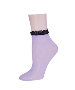 MeMoi Trellis Dusty Women's Ankle Socks