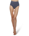 High Waisted Smoothing Brief Panty : Color: Peacoat Spacedye