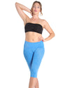 High-Waisted Tummy Control Shaping Capri Leggings : Color: Directorie Blue