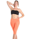 High-Waisted Tummy Control Shaping Capri Leggings : Color: Fusion Coral
