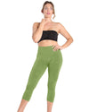 High-Waist Control Seamless Shapewear Leggings : Color: Cactus Spacedye