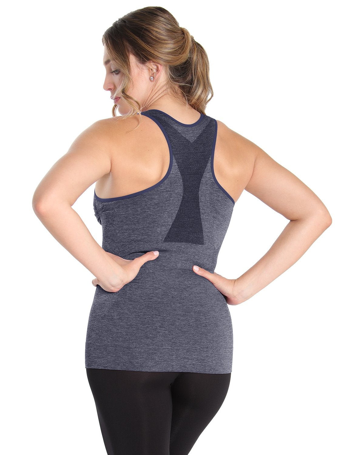 Frontrunner Shaping Sport Tank : Color: Peacoat Spacedye