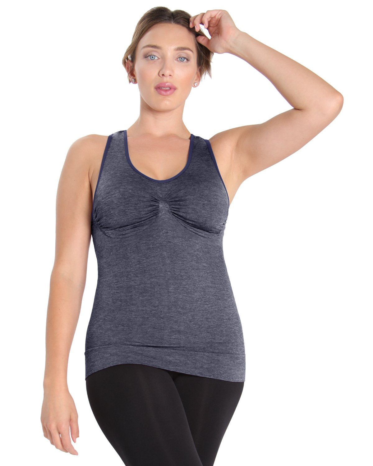 Frontrunner Shaping Sport Tank : Color: Peacoat Spacedye
