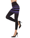 Women's Pija Capri Skirted Leggings : Color: Black/Purple