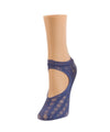 Women's Floral Net Mary Jane Loafer Socks : Color: Dutch Blue