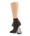 Women's Silky Bow-Nita Ankle Socks : Color: Black