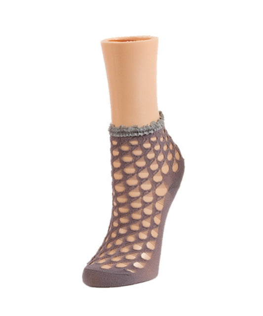 Stranded Dots Women's Ankle Socks : Color: CloudBurst