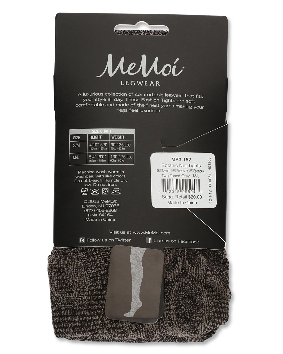 Women's Botanic Scene Net Tights : Color: Two Tone Gray