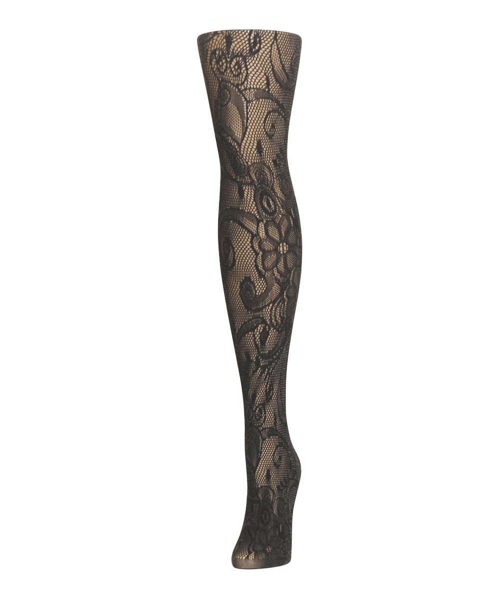 Women's Botanic Scene Net Tights : Color: Two Tone Gray