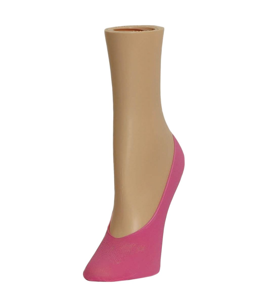 Women's Butterfly Front No Show Liner Socks : Color: Fandango Pink