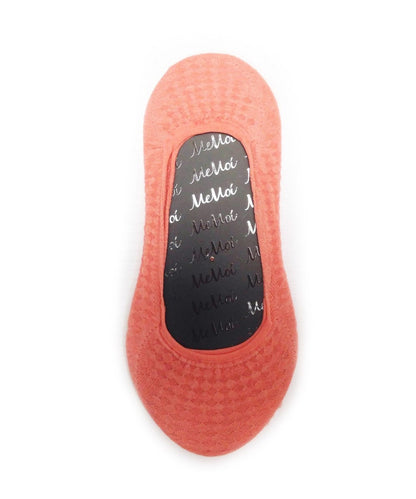 Women's Allover Diamonds No Show Liner Socks : Color: Fusion Coral