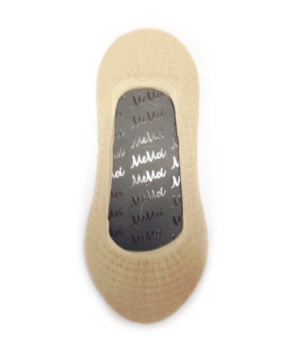 Women's Allover Diamonds No Show Liner Socks : Color: Sesame