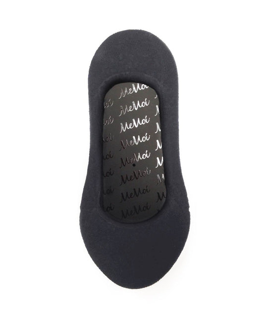 Women's Extended Floral No Show Liner Socks : Color: Black