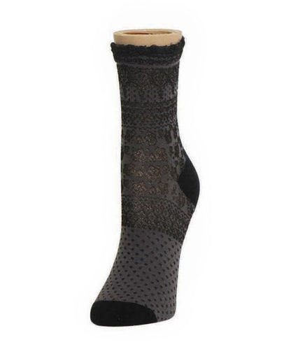 Equisart Women's Cotton Blend Ankle Socks : Color: Black