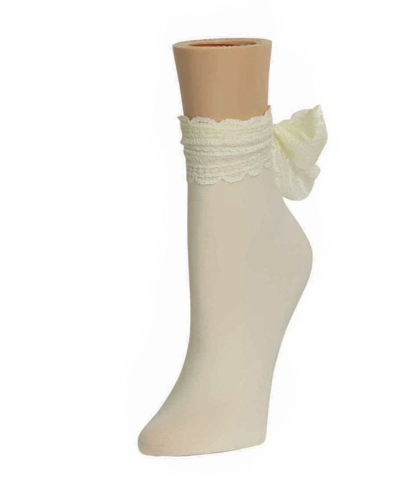 MeMoi Ribbon Chic Women's Ankle Socks