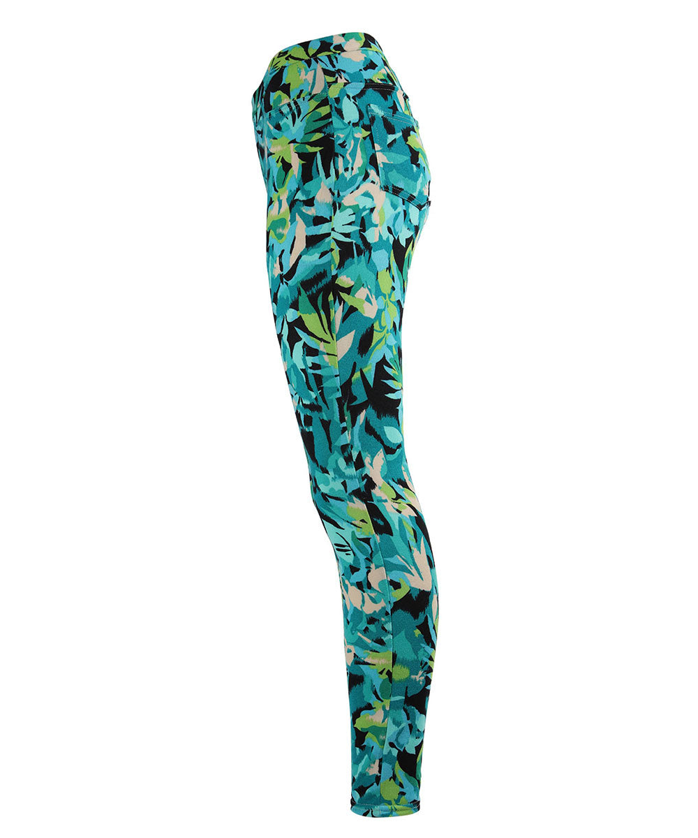 Borneo Lightweight Summer Leggings : Color: Turquoise