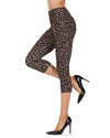 Leopardito Capri Leopard Cotton Blend Leggings : Color: Leopard
